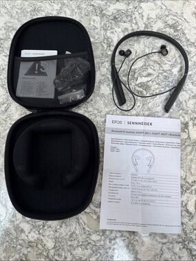Sennheiser Black Neckband Bluetooth Headset with Carry Case